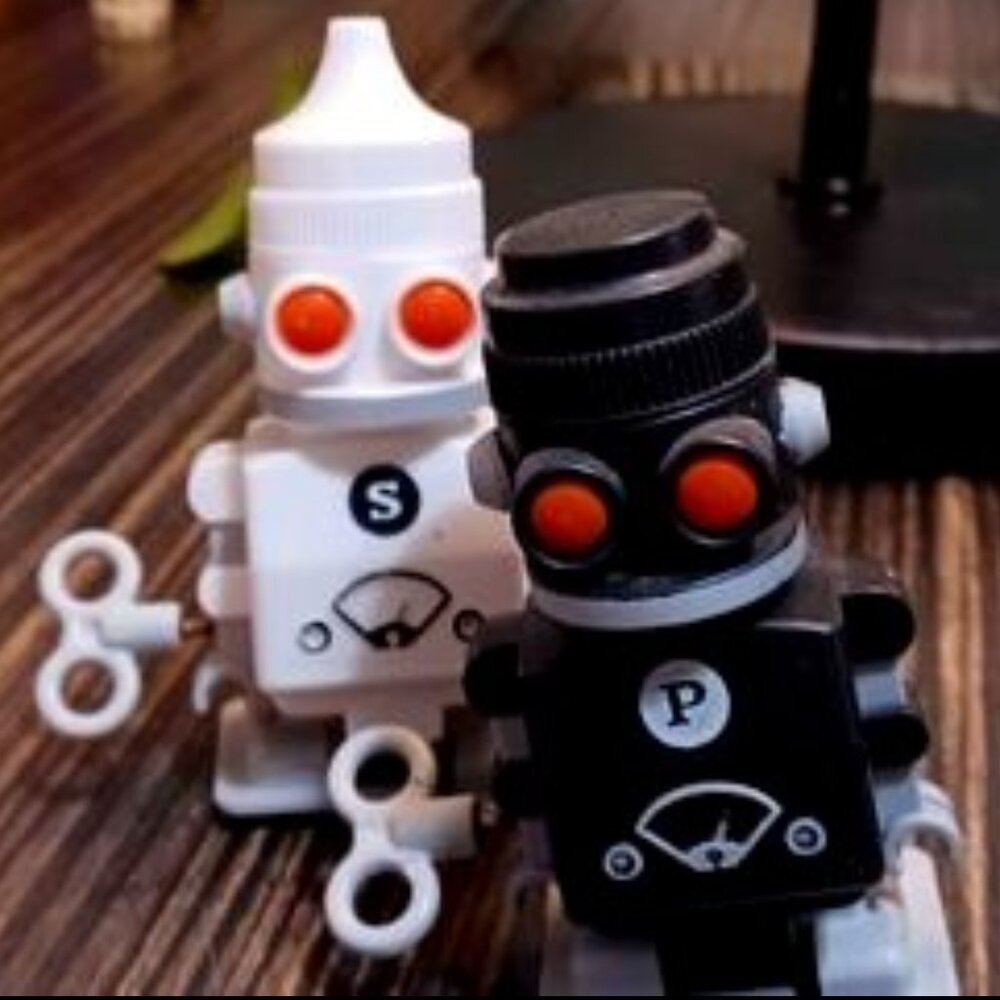 SUCK UK WIND-UP ROBOTS SALT&PEPPER ROBOT SHAKER SET
